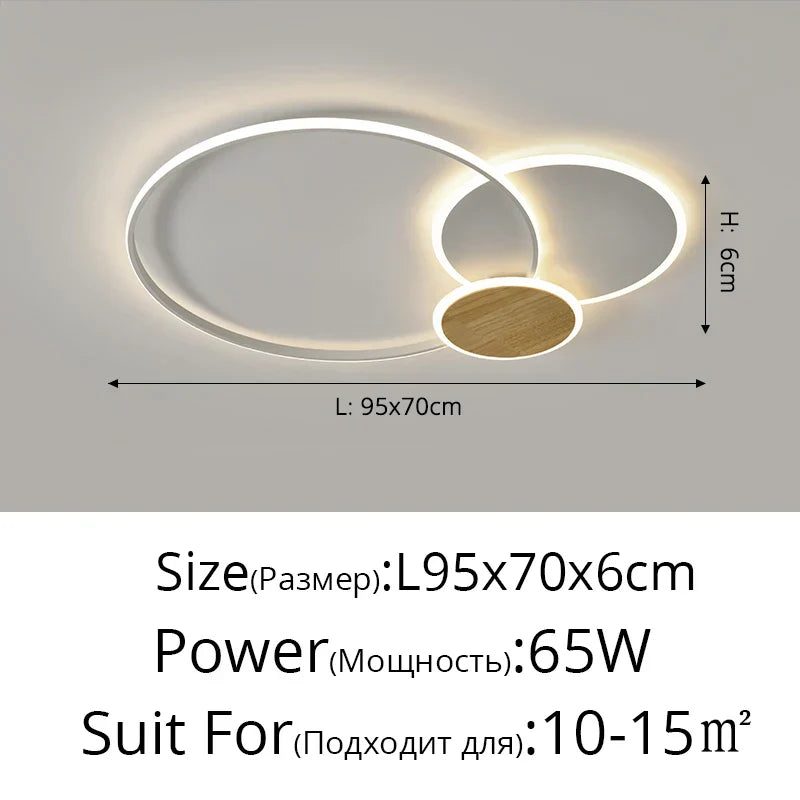 DecorBites™ LED Chandeliers Modern Indoor Lighting Dimmable Luster Fixture for Home Decor