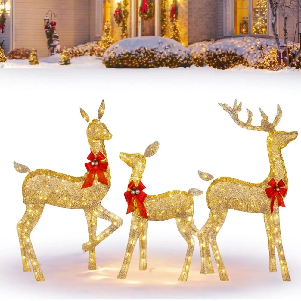 DecorBites™ Christmas Reindeer Elk LED Light Outdoor Decor Sculpture
