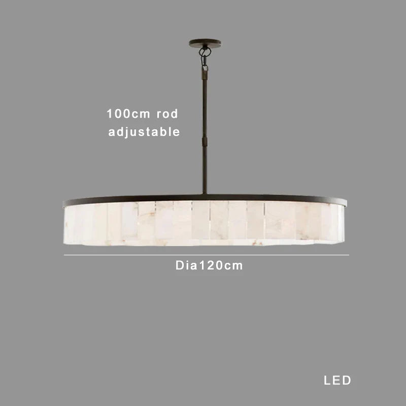 Lámpara colgante de techo redonda, elegante y lujosa DecorBites™ Gold Marble.