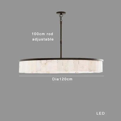 Lámpara colgante de techo redonda, elegante y lujosa DecorBites™ Gold Marble.