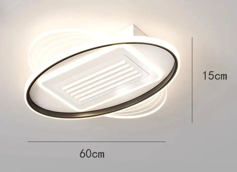 Bladeless LED Ceiling Fan Remote Kids Room
