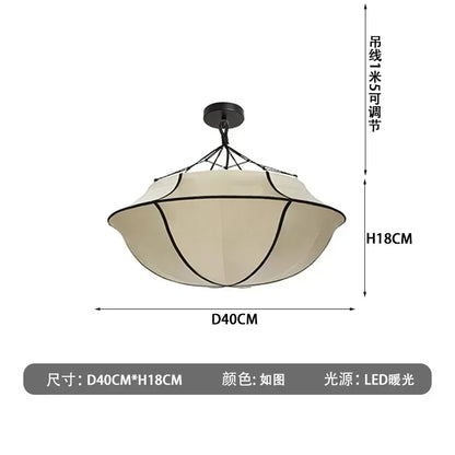 DecorBites™ Japanese Umbrella Pendant Lamp - LED Ceiling Lantern for Living Room Bedroom Office