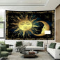 Decobites Sun Moon Tarot Tapestry: Mystical Abstract Art for Home Decor