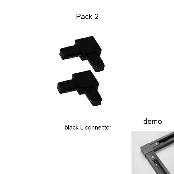 DecorBites™ Aluminum Track Rails for LED Spotlights with T-L Connector