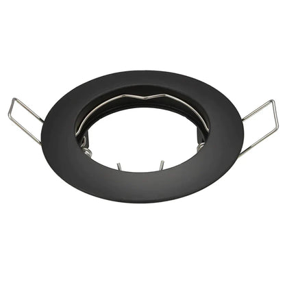 DecorBites™ LED Recessed Downlights Frame - Round Aluminum Spot Lighting Fixture - Black/White/Nickel