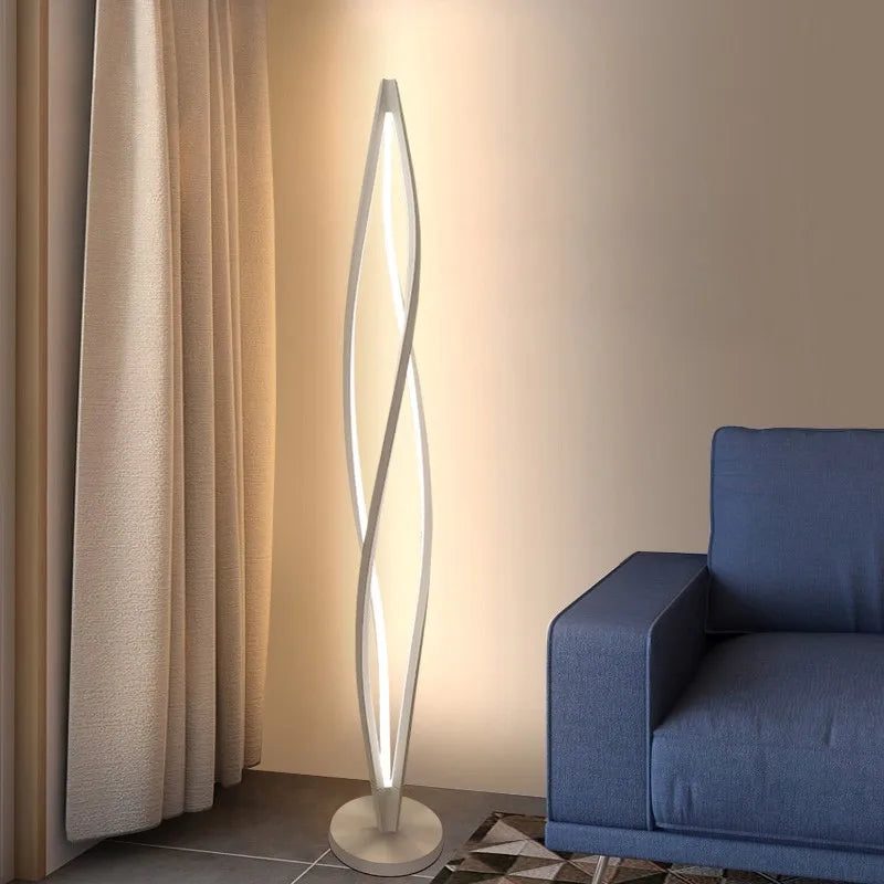 Lámpara de araña espiral de aluminio con LED DecorBites™ - Decoración moderna para el hogar, la oficina y los comedores