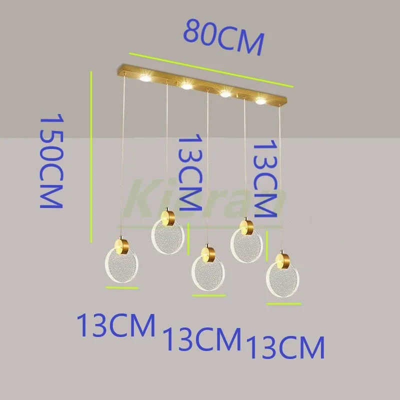 DecorBites™ Crystal LED Chandelier for Modern Home Decor and Lighting