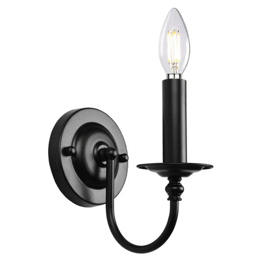 DecorBites™ Black Iron Vintage Industrial Wall Lamp for Bedroom Kitchen Corridor Sconce