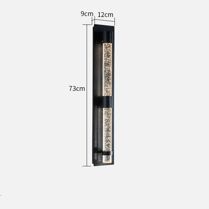 Lámpara de pared LED DecorBites™ Crystal Bubble: Iluminación exterior elegante para jardín, porche y entrada.