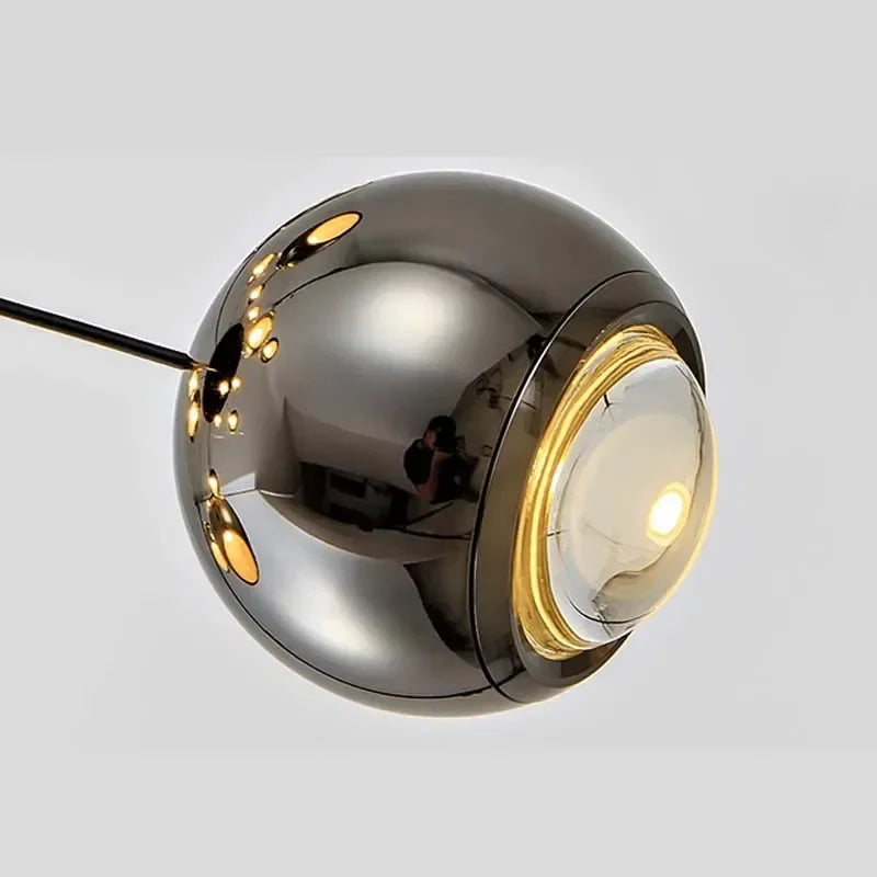 Decorbites™ Lámpara de Araña de Cristal Bolas Doradas | Accesorio de Iluminación Decorativa de Arte Moderno