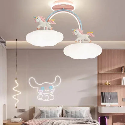 DecorBites™ Cloud Unicorn Cartoon Ceiling Light for Children's Room Eye Protection