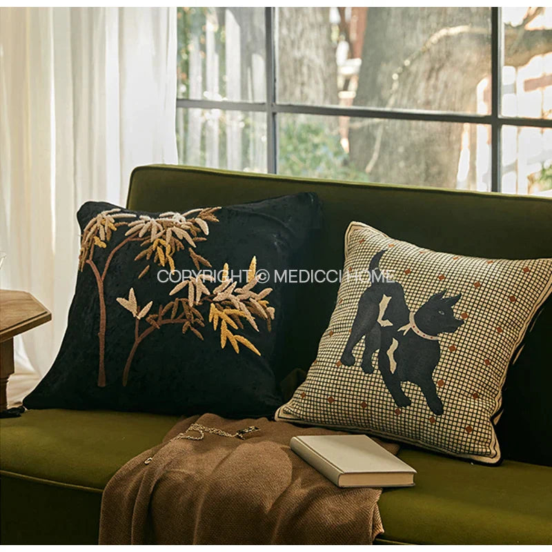 DecorBites™ Luxe Greyhound Decorative Pillow Cover - Elegant Home Accent