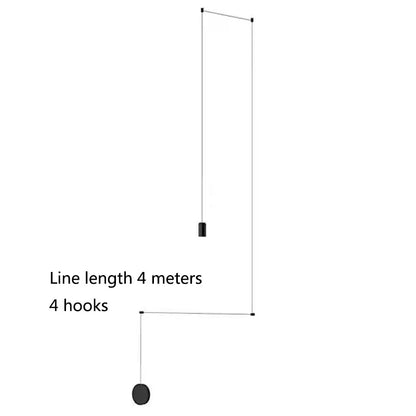 DecorBites™ Black Minimalist LED Wall Lamp for Bedroom and Living Room