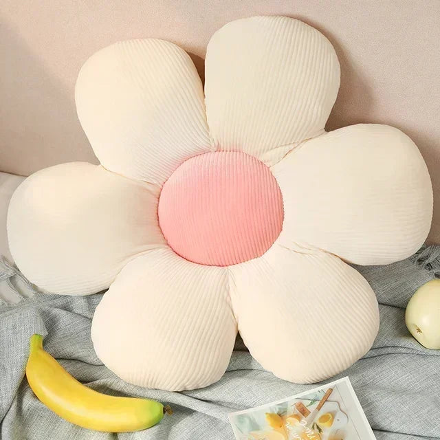 Flower Plush Throw Pillow Soft Plant Cartoon Chair Cushion Decobites Decorative Pillows