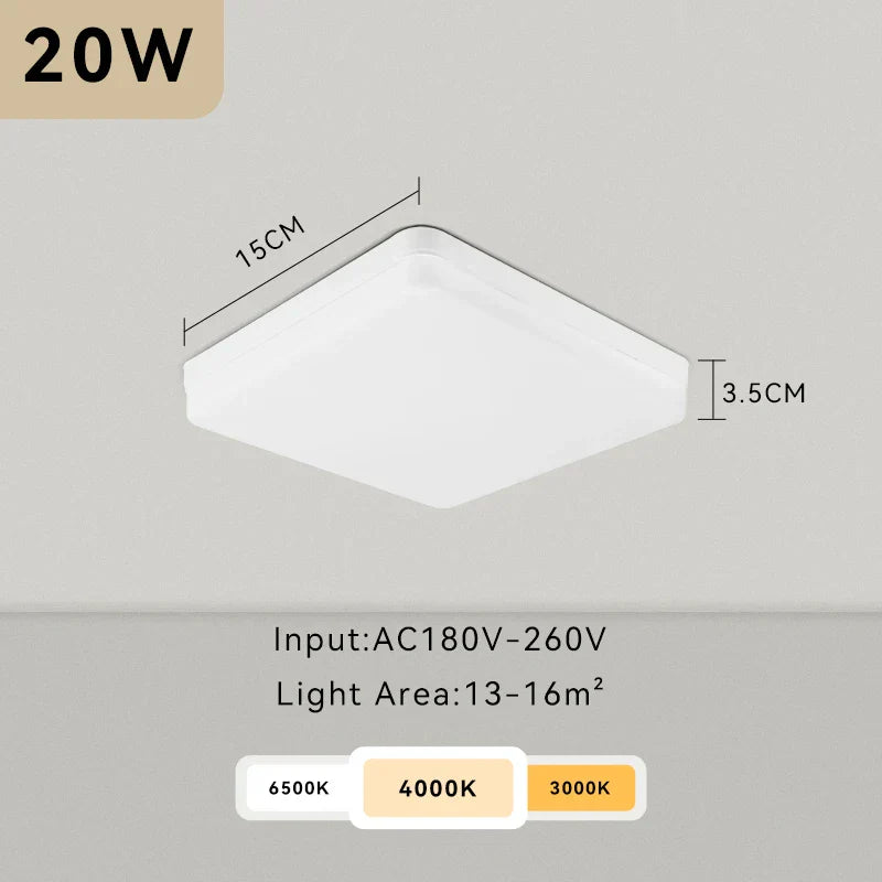 Lámpara de techo LED DecorBites™: Luminaria moderna de 220 V para sala de estar con diseño ultradelgado