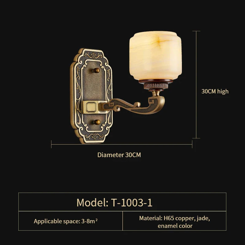 DecorBites™ Jade Zinc Alloy Chandelier for Living Room, Restaurant, Hall - Elegant Chinese Design