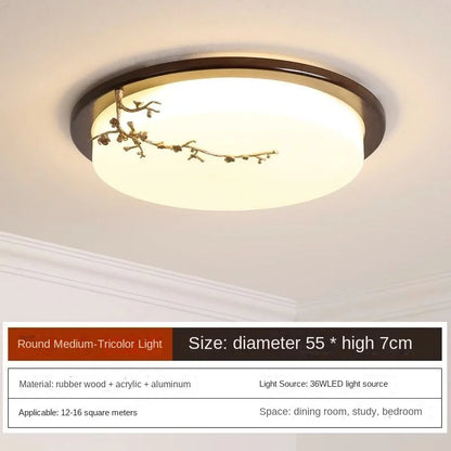 DecorBites™ Antique Copper LED Ceiling Light - Traditional Chinese Art Painting Surface Lamp