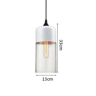 DecorBites™ LED Glass Pendant Lamp: Modern Nordic Hanging Light for Kitchen, Bedroom, Hotel & Restaurant decor.