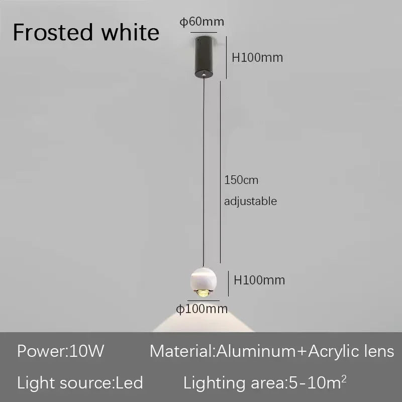 DecorBites™ LED Bedside Pendant Light for Minimalist Home Decor