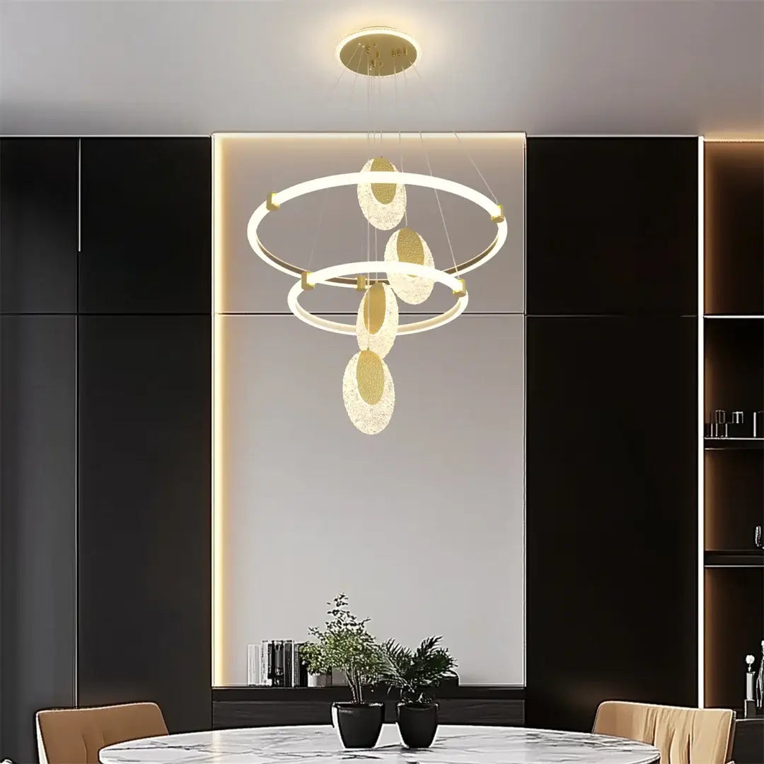 DecorBites™ Modern 3-Layer LED Chandelier Pendant Light