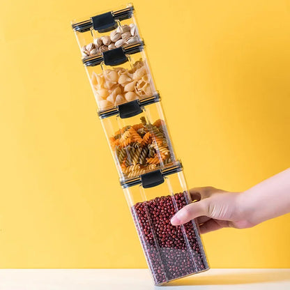 DecorBites™ Kitchen Storage Food Container Cereal Organizer Breadbasket Plastic Order