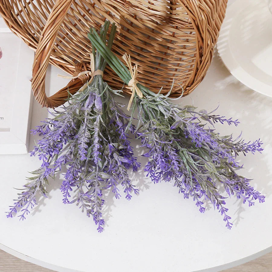 DecorBites™ Lavender Wedding Wreath Artificial Flowers Home Decor Craft Fake Plants