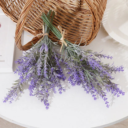 DecorBites™ Lavender Wedding Wreath Artificial Flowers Home Decor Craft Fake Plants