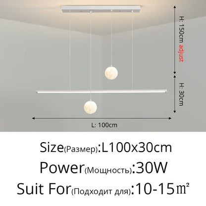 DecorBites™ LED Pendant Lights for Dining Room & Kitchen - Modern Chandelier Lighting