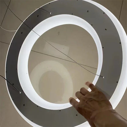 DecorBites™ Cloud Pendant Light: Nordic Minimalist Doughnut Chandelier for Living Room & Kid's Bedroom