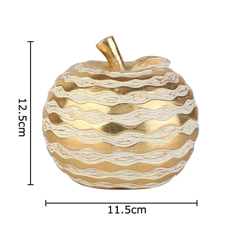 DecorBites™ Golden Pineapple Resin Sculpture Desk Decoration Art Statuette