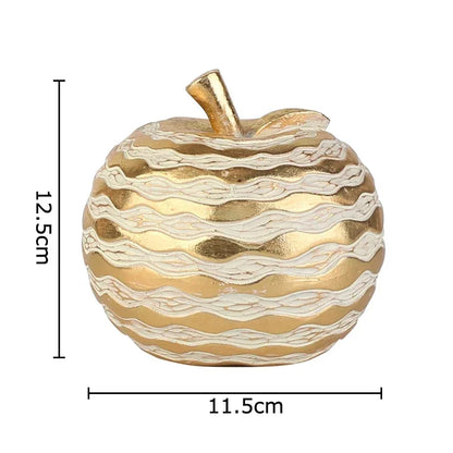 DecorBites™ Golden Pineapple Resin Sculpture Desk Decoration Art Statuette