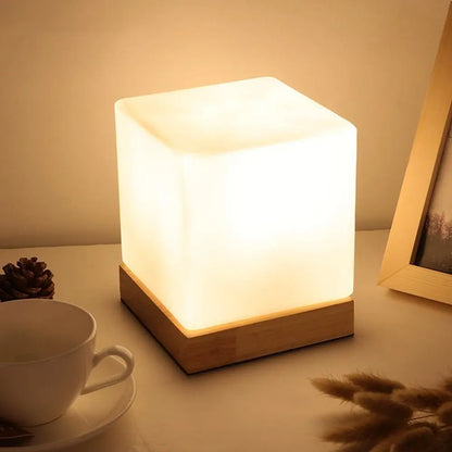 DecorBites™ Glass Ball Table Lamp: Creative Warm Night Lighting for Bedroom Decor