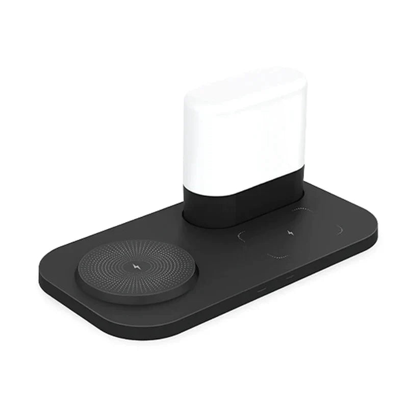 DecorBites™ LED Wireless Charging Night Light with 3 Colors, USB Bedside Lamp