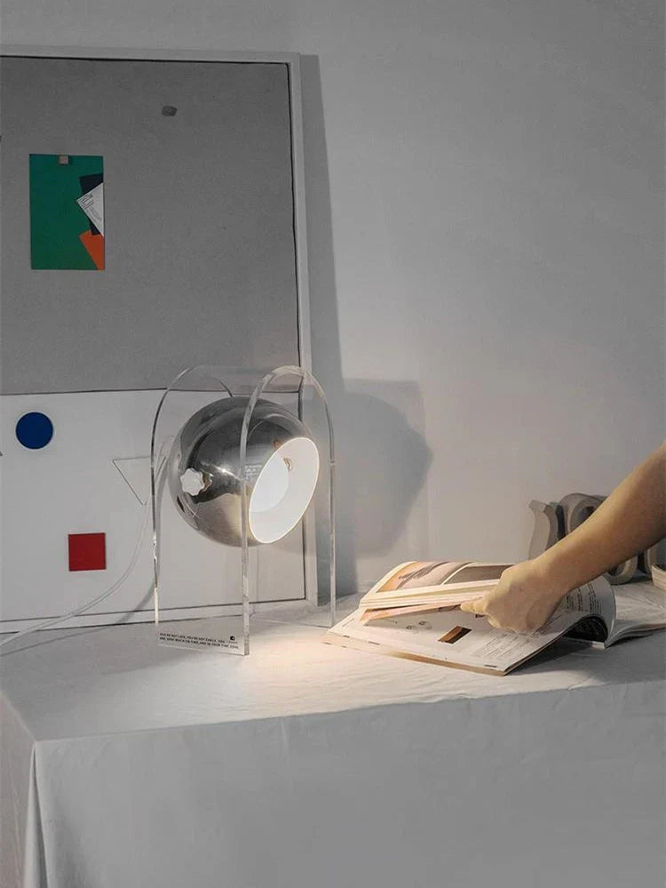 مصباح مكتبي LED أكريليك من DecorBites™ لغرفة النوم، وغرفة الدراسة، وغرفة المعيشة، والفندق، والديكور الداخلي
