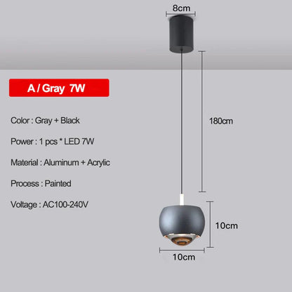 DecorBites™ LED Pendant Lights: Modern Chandeliers for Bedroom, Kitchen, and Bathroom