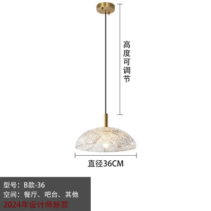 DecorBites™ Glass Pendant Light: Stylish Ceiling Lamp for Home Kitchen Dining Room Entryway