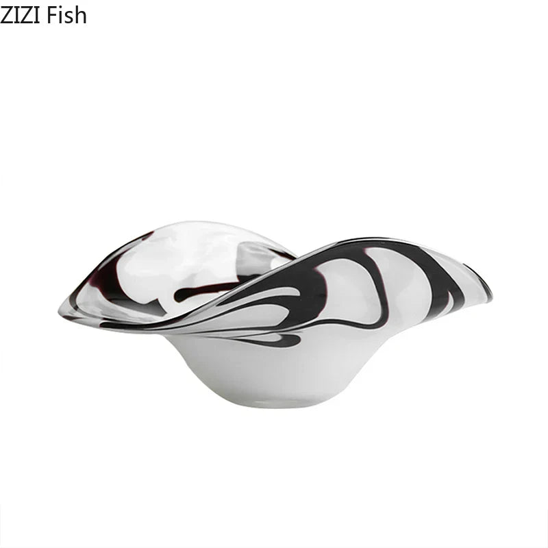 DecorBites™ Glass Fruit Plate Set - Elegant Tableware for Home, Hotel, and Restaurant Use