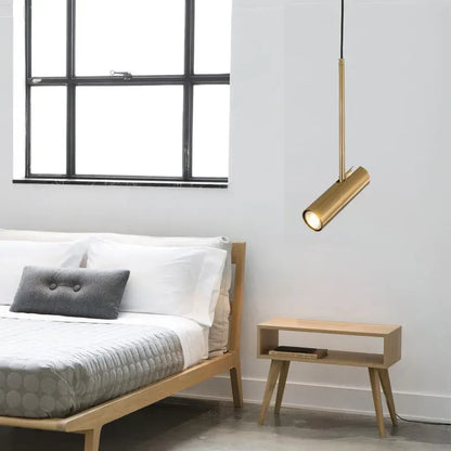 Minimalist Adjustable GU10 Pendant Light in Black or Gold