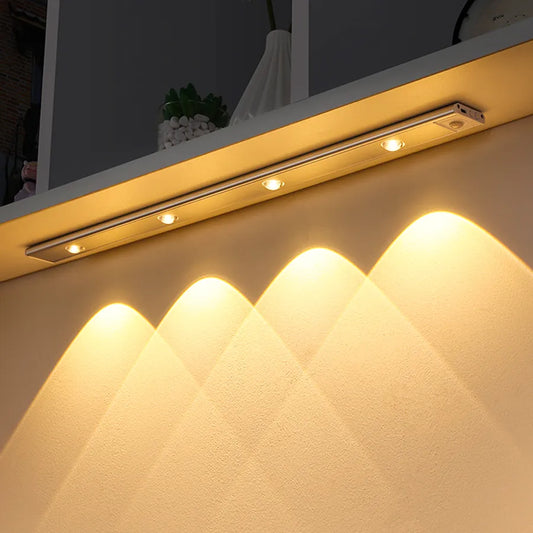 DecorBites™ LED PIR Motion Sensor Cabinet Light - Ultra-Thin & Wireless Rechargeable Night Light