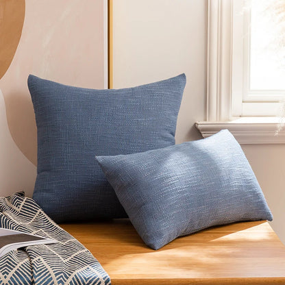 Funda de cojín DecorBites™ de lino y algodón, 100% poliéster, para decoración del hogar