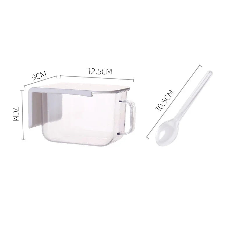 Decorbites™ Küchen-Gewürzregal-Organizer-Set mit Gewürzbehältern und Löffeln