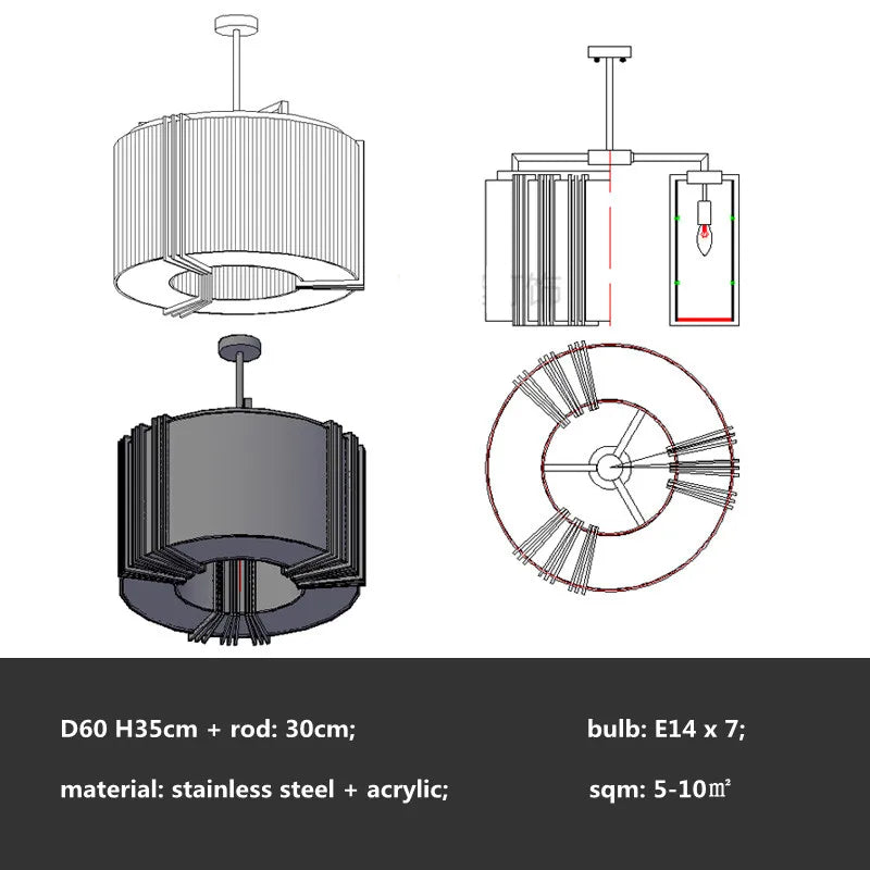 DecorBites™ Crystal LED Chandelier: Modern Luxury Dining Room Kitchen Lighting Fixtures