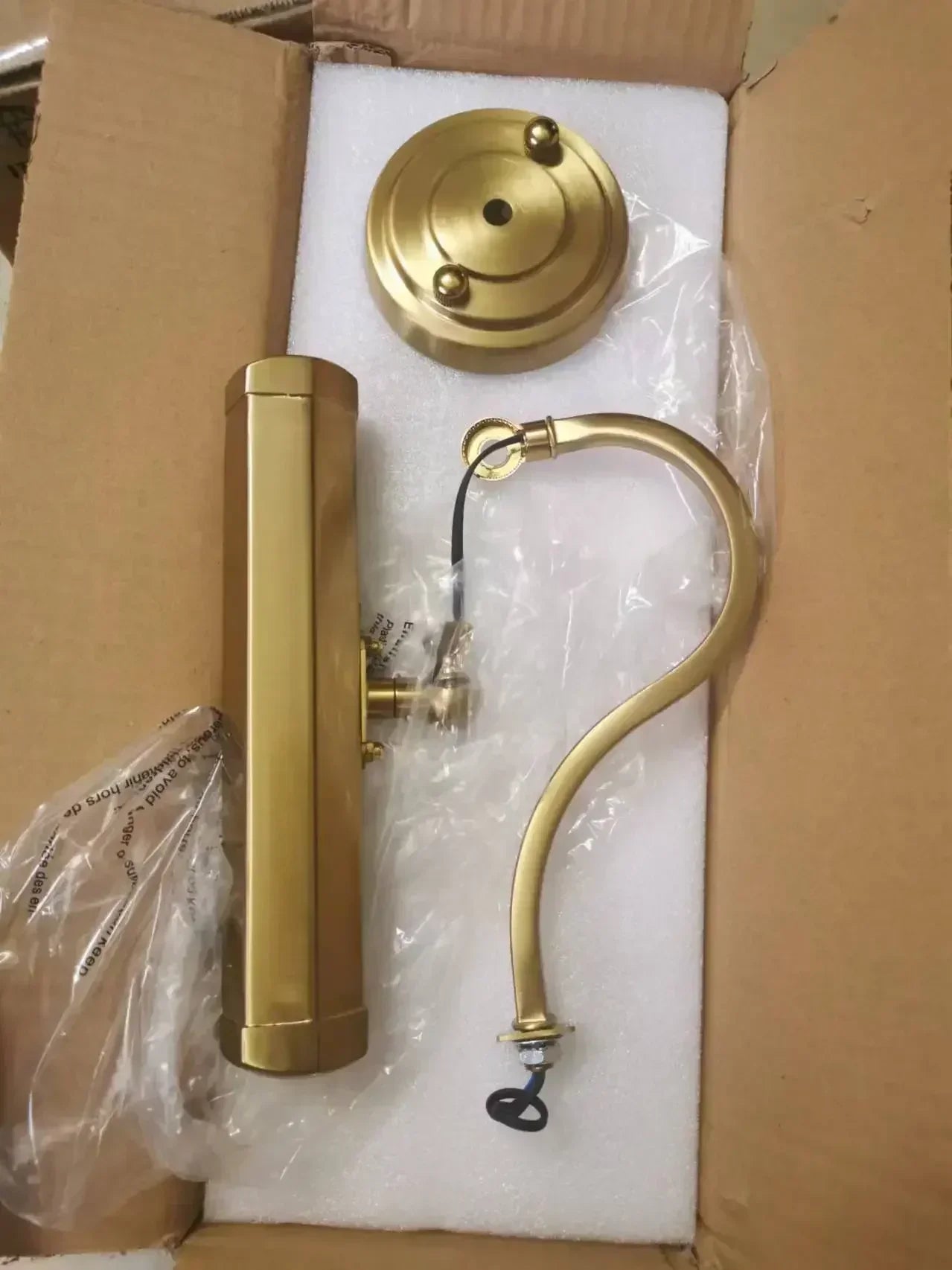 DecorBites™ Gold Mirror Headlight Wall Light - Modern Bedroom Reading Lamp Art Deco