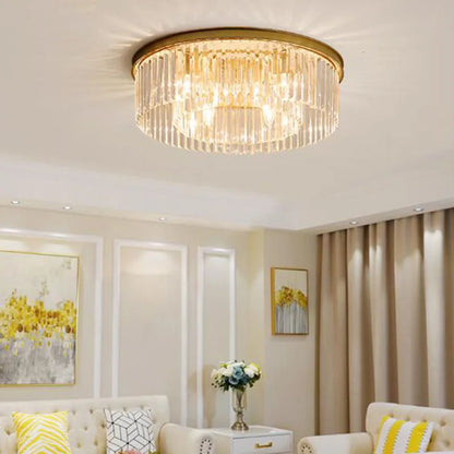 DecorBites™ Crystal Flush Mount Ceiling Light for Elegant Home Decor