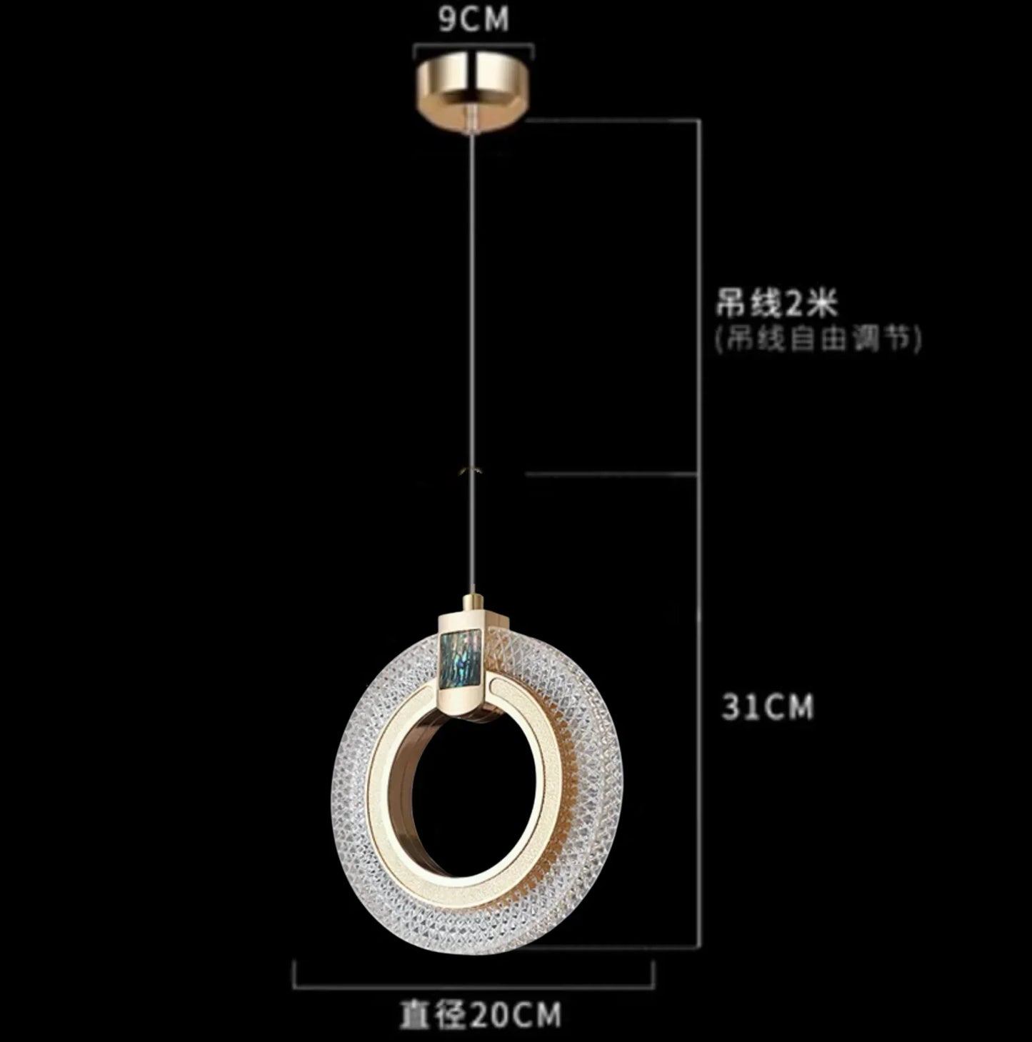 ديكوربايتس™ مصابيح معلقة بجانب السرير | ثريا داخلية عصرية لديكور سقف غرفة النوم