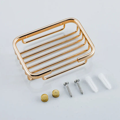 DecorBites™ Glass Soap Dish Wall Mounted Soap Basket for Bathroom Toilet Balcony