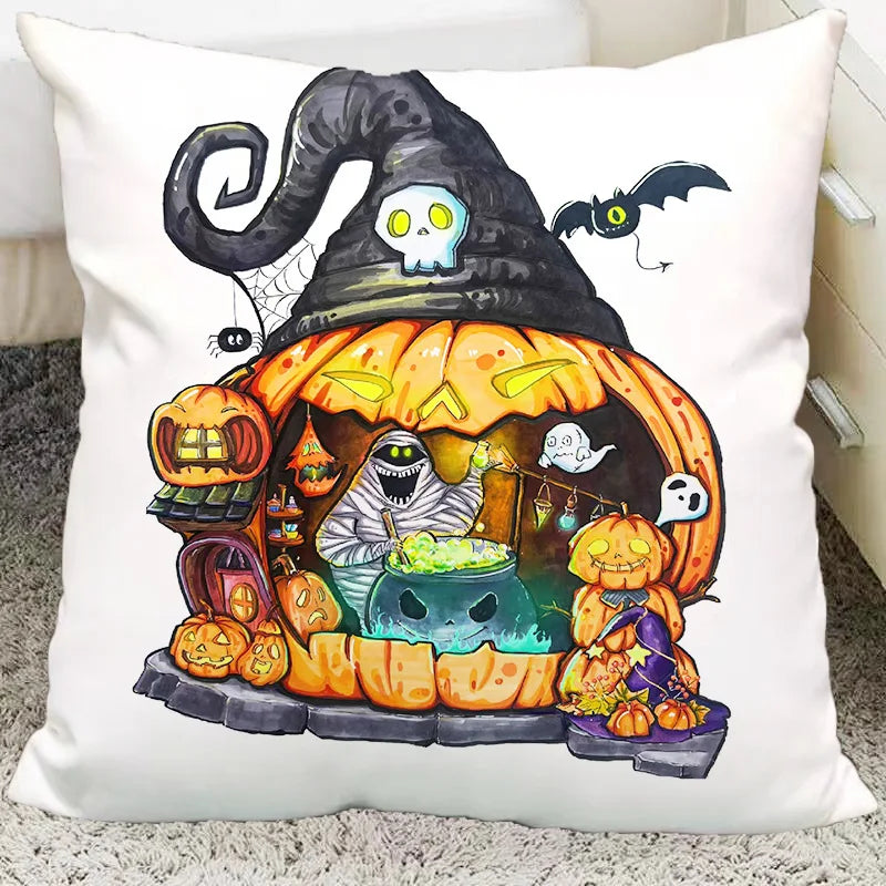 DecorBites™ Halloween Plush Cartoon Pillow for Living Room and Bedroom, Festive Decoration