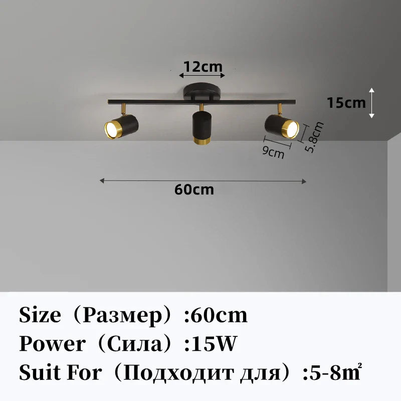 DecorBites™ LED Chandelier with Spotlights for Living Room Bedroom Ceiling Decor