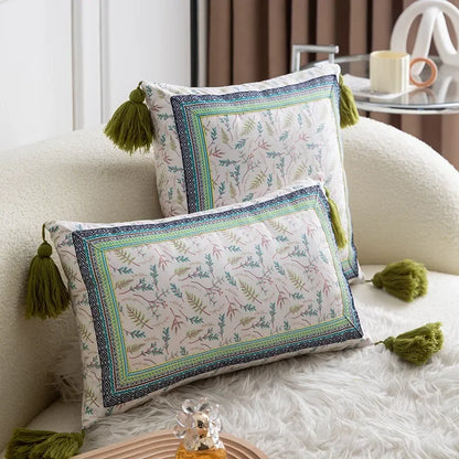 DecorBites™ Ethnic Style Tassel Throw Pillow Cover Set
