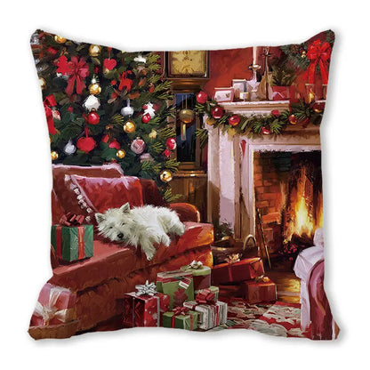 DecorBites™ Christmas Short Plush Pillowcase 45x45cm Home Decor